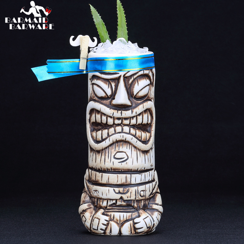 Wine Beer Coffee - 600Ml Keramische Tiki Mok Creatieve Porselein