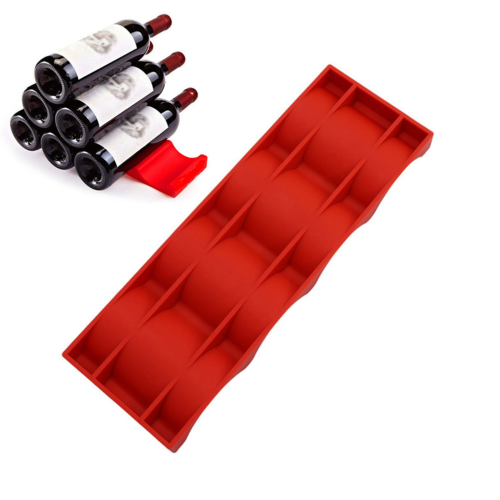 Wine Beer Fridge Cabinet - Koelkastopbergrek, drankrek, bierrek, wijnfleshouder, stapelbaar, opvouwbaar,