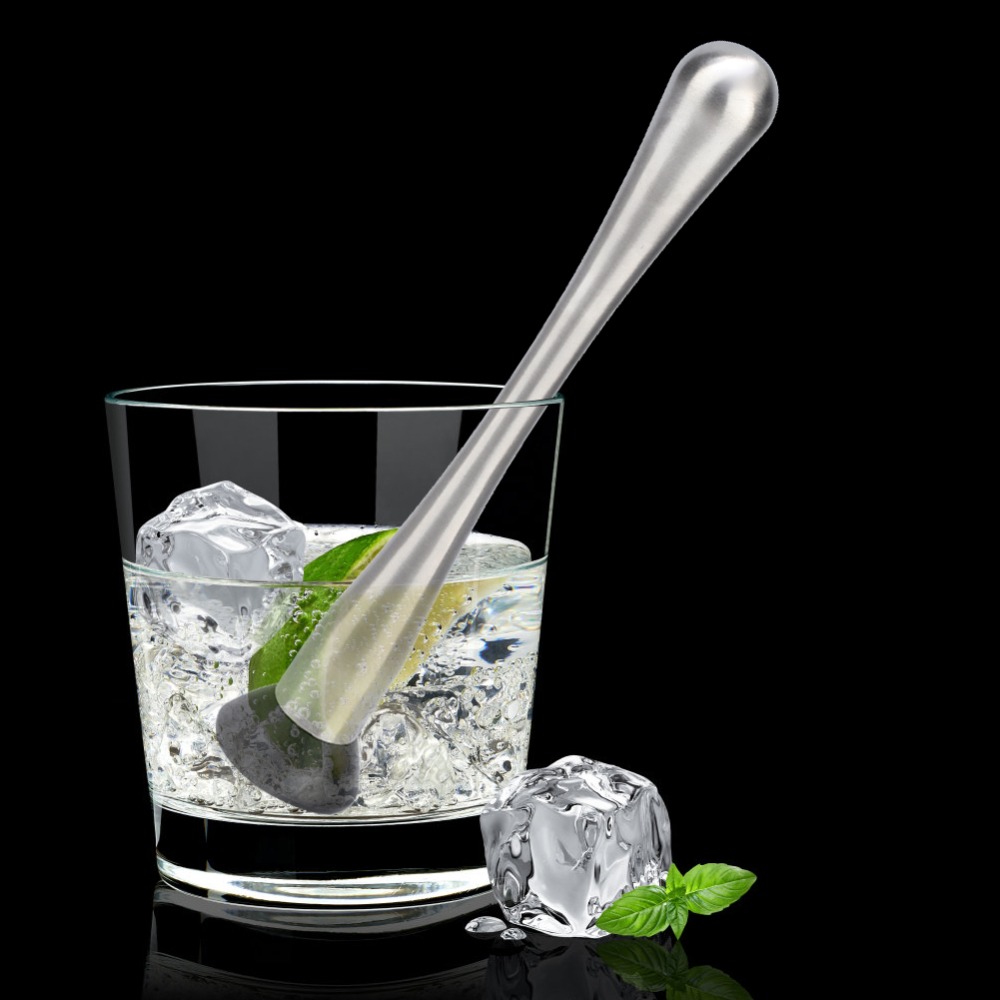 Muddler Cocktail Bar - Professionele, solide cocktailmuddler, eenvoudig te reinigen,