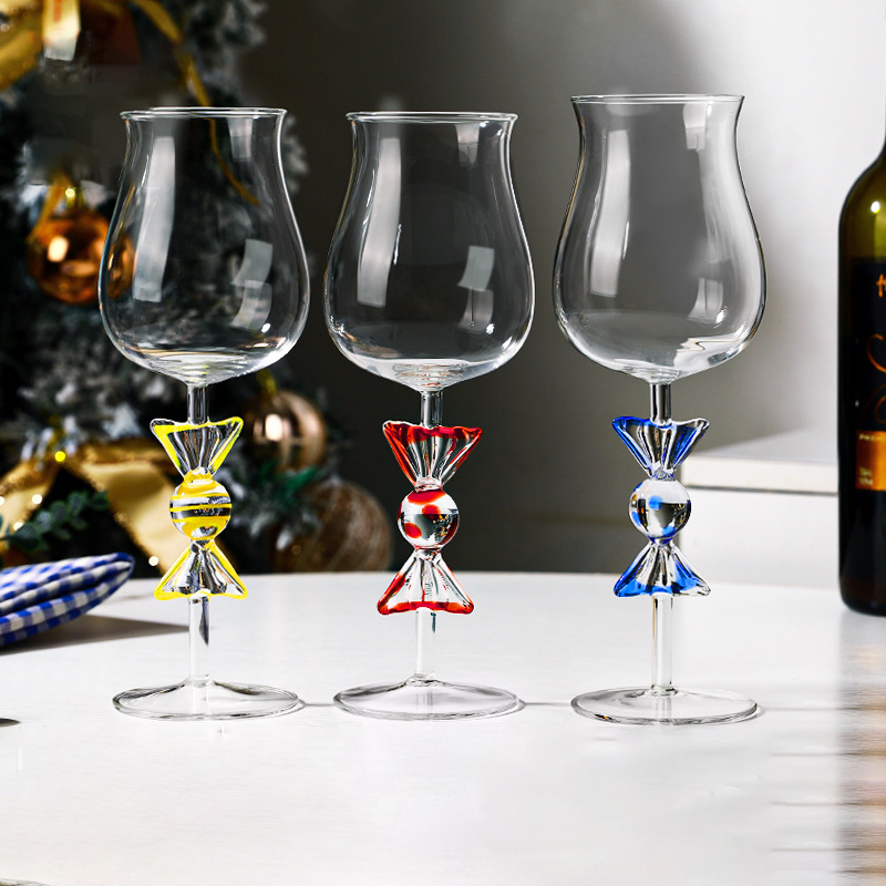 Wine Beer Foot - Hoog borosilicaat creatief snoepglas Hoge voetbeker
