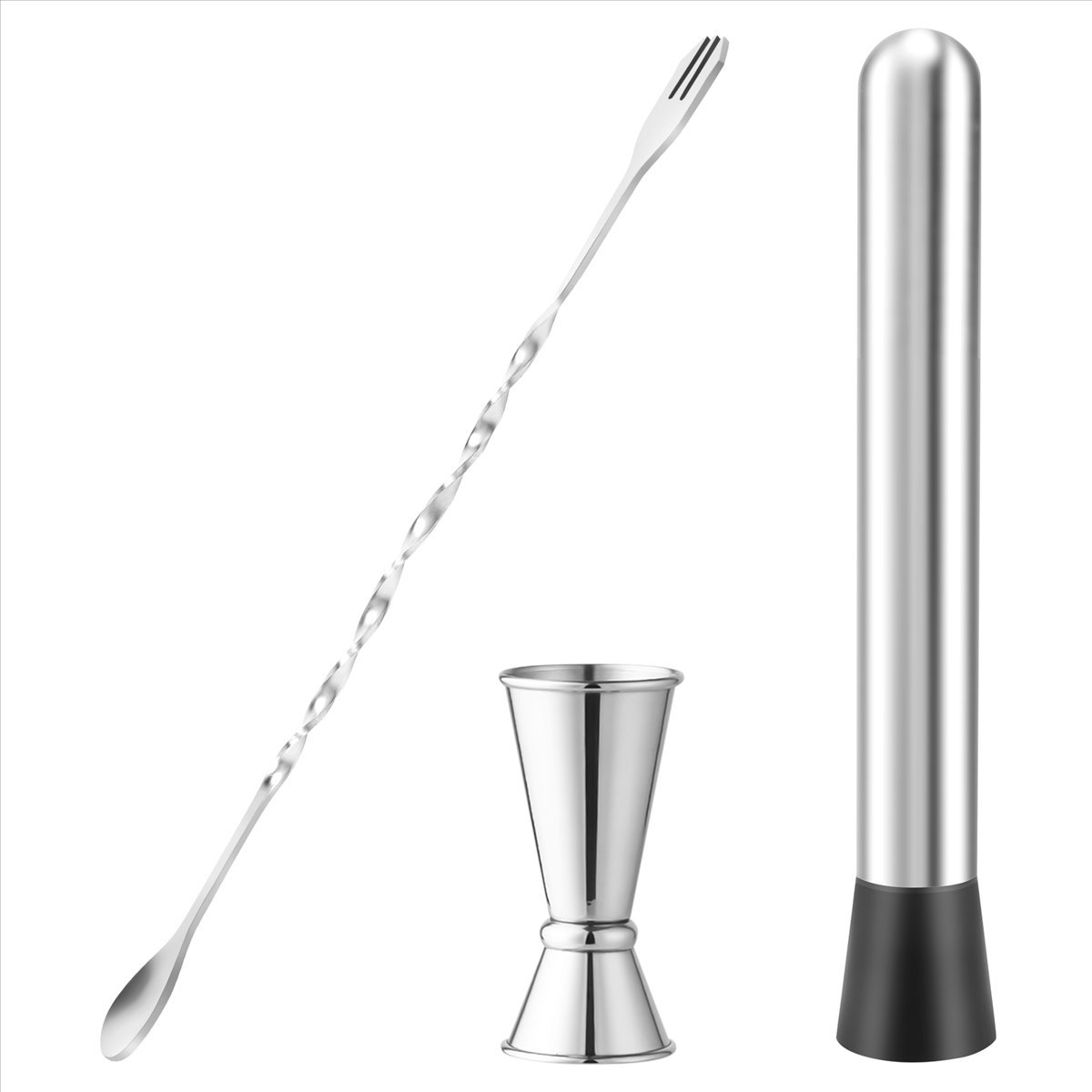 COFA roestvrijstalen muddler v - Muddler Cocktail Bar recensie en prijs