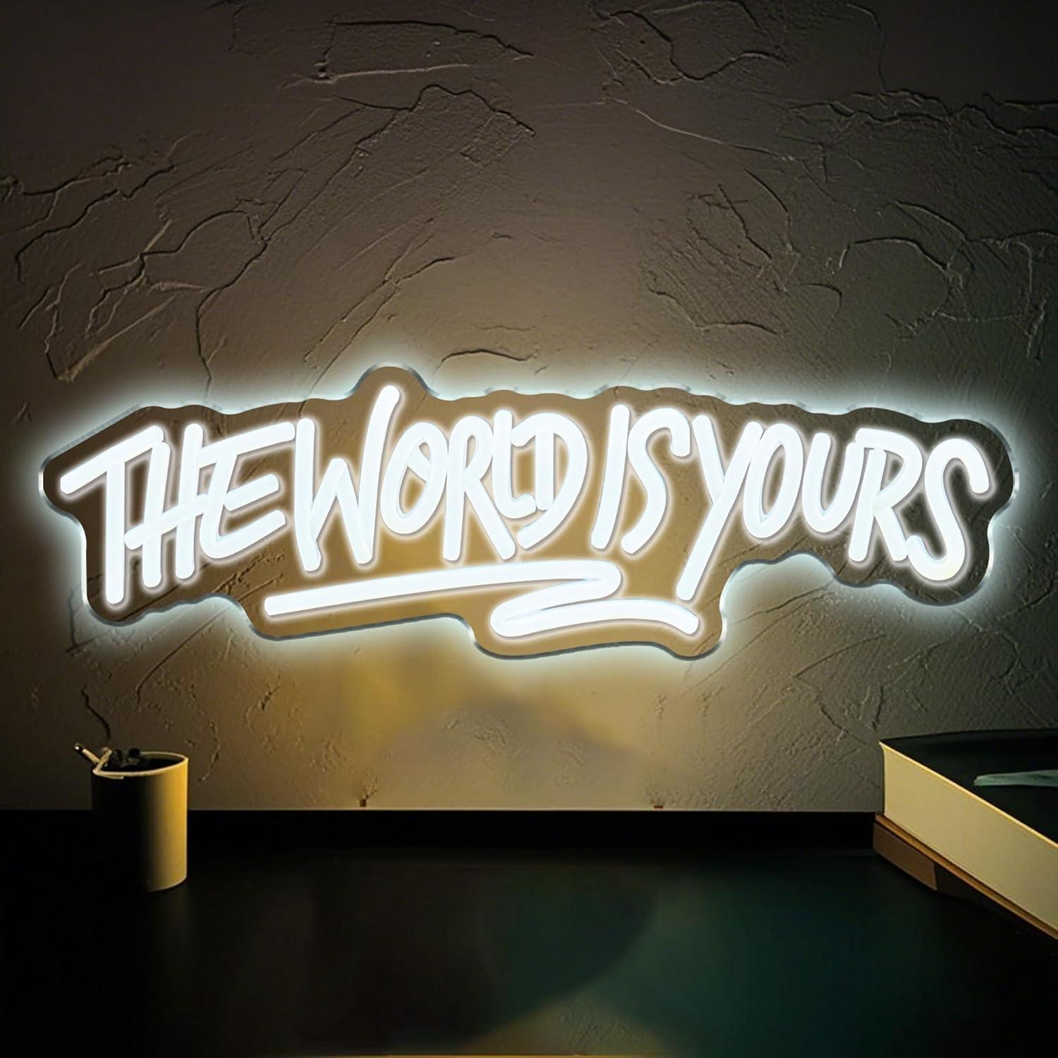 De wereld is van jou Neonbord  - Beer & Wine Jockey Plaza Shopping recensie en prijs
