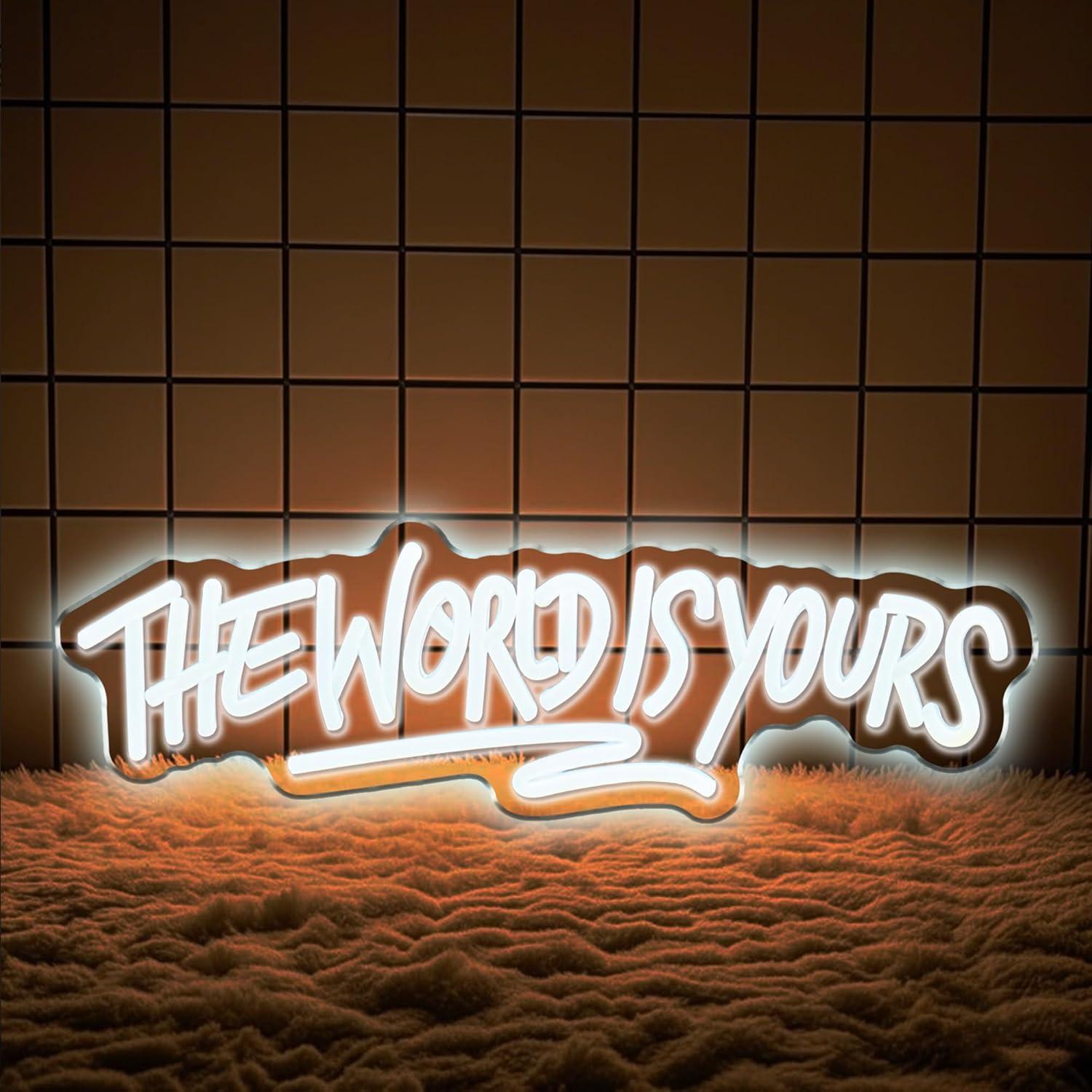 De wereld is van jou Neonbord  - Beer & Wine Jockey Plaza Shopping recensie en prijs