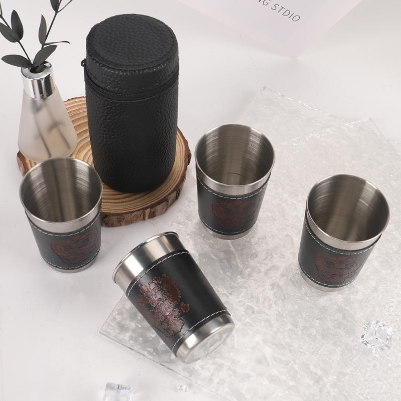 4 stks/set reisbekers roestvri - Beer Flight Set recensie en prijs