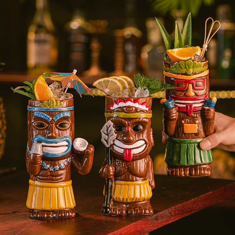 Keramische Tiki-mok, Hawaiiaan - Wine Beer Coffee recensie en prijs